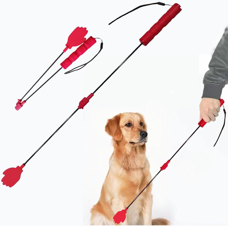 LogFaadCoi Collapsible Portable Dog Training Stick,Silicone Durable Dog Training Whip with Anti-Slip Handle,Outdoor and