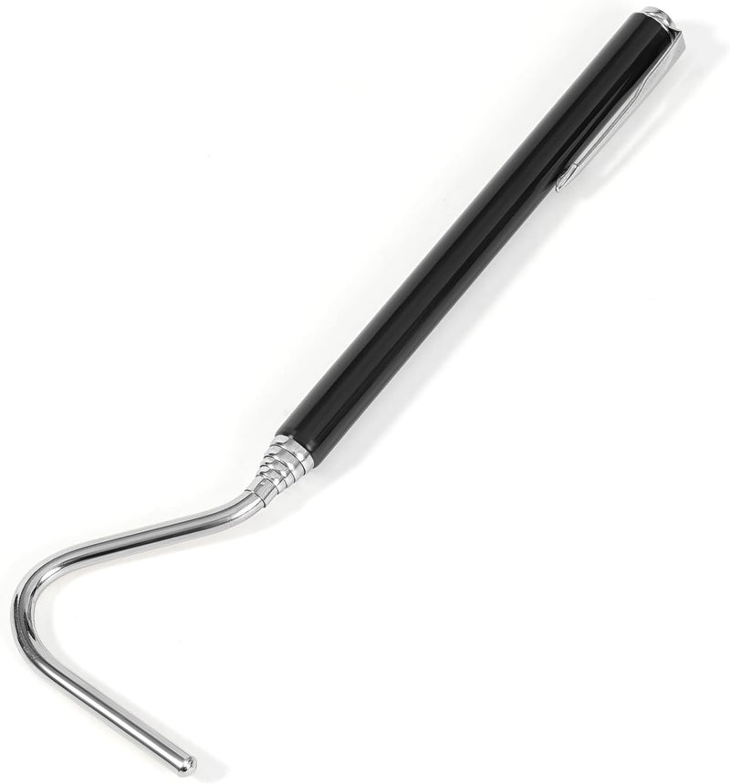 AQUANEAT Reptile Snake Hook, 26inch Extendable Stainless Steel Snake Stick with Non-Slip Handle