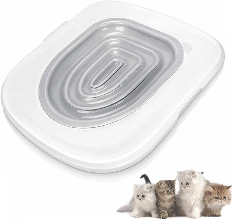 Cat Toilet Trainer Kit, Universal Cat Toilet Training Systems, Gray