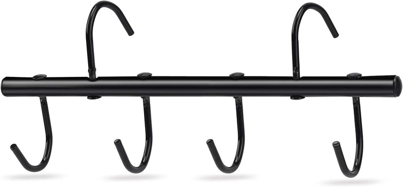 Tack Rack with Swivel Hooks,6 Hook Portable Bridle Hooks Tack Hangers for Horse Tack Holder Stall Barn and Fence(Black)
