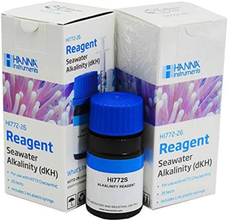 WLR Industries Hanna HI772-26 REAGENTS - 2 Pack - for HI772 Checker Saltwater Aquarium Alkalinity Colorimeter Checker Te