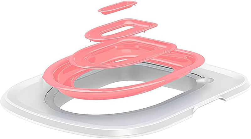 TROUVAILLE Cat Toilet Seat Training Kit, Cat Toilet Training System with Inner Support, Teach Cat to Use Toilet, Reusabl