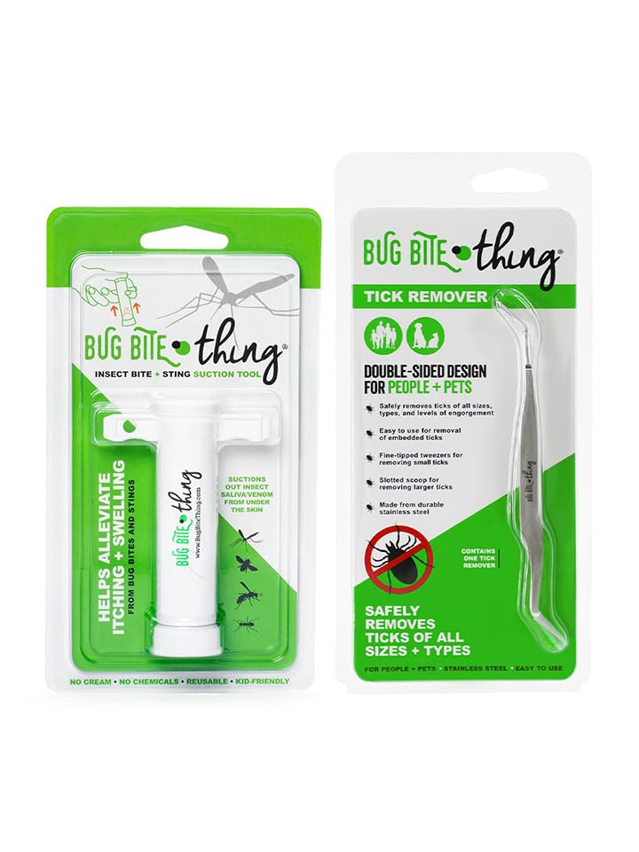 BUG BITE THING Suction Tool and Tick Remover Combo Pack
