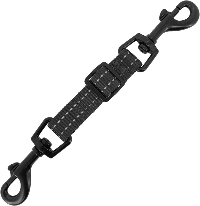 Best Pet Supplies Voyager Dog Collar Safety Clip with Dual Clasps, Collars and No Pull Harness Connectors, Training for