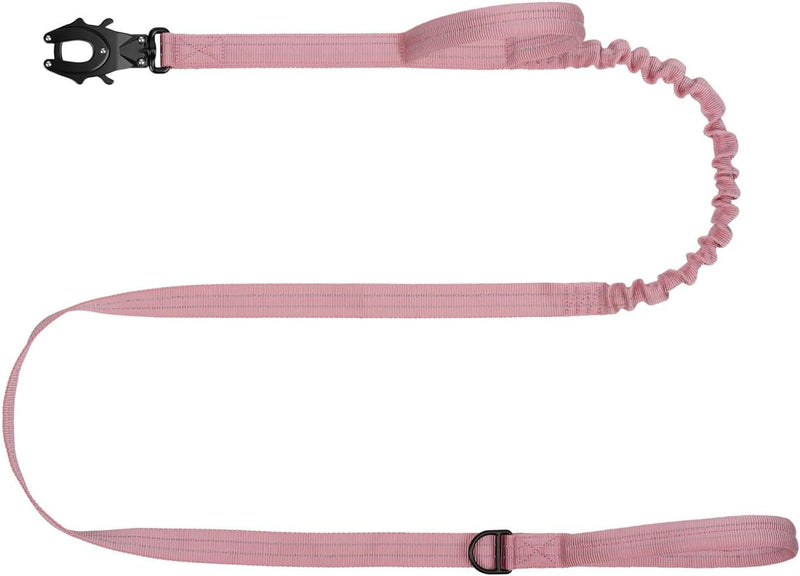 ICEFANG Tactical Dog Leash with Quick-Release Metal Clasp,Bungee-Dog Lead
