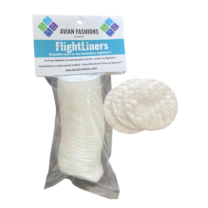 Small Liners for Avian Fashions FeatherWear FlightSuit Bird Diaper | Disposable | Extend Time Between FlightSuit Washes
