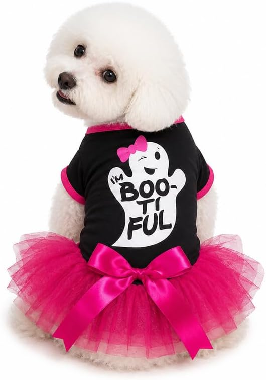 Petitebella Halloween Theme Puppy Dog Dress