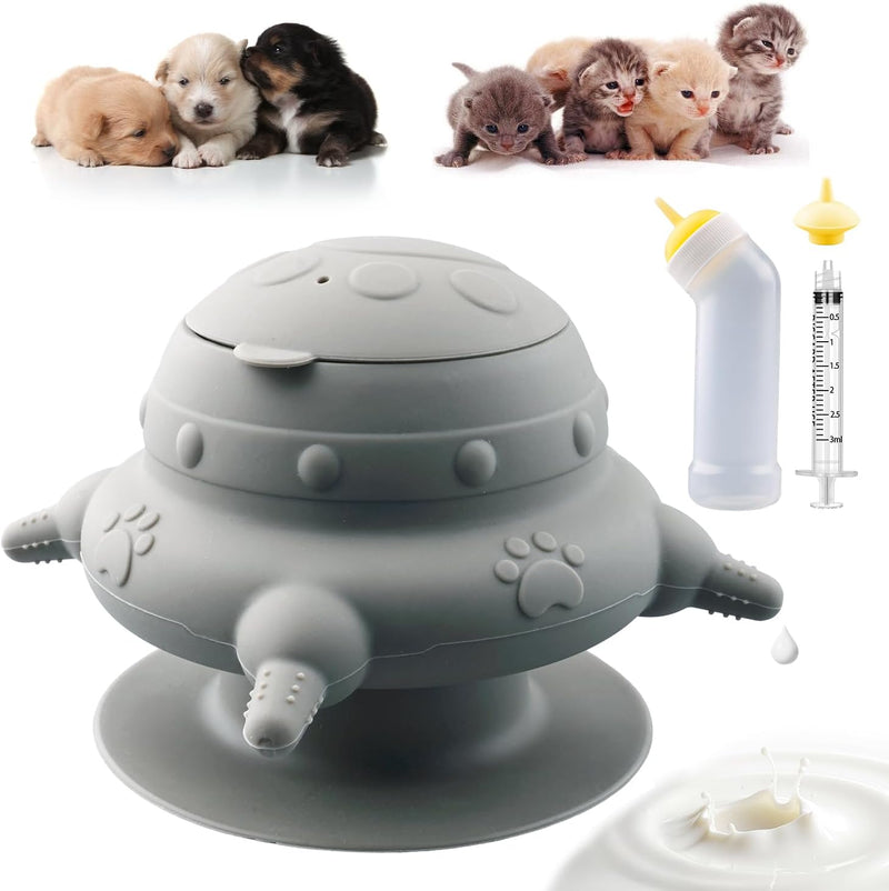 Pet Nursing Kit, Puppy Milk Feeder Bottle, Silicone Feeding Nipple for All Breed of Puppy, Kittens and Other Animals