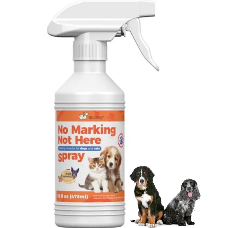 Qucship 16oz Easy and Effective Dog Training Spray for Home Use – Stop Dog Urinating in House with No More Peeing in House – Safe Don't Pee Here Dogs Marking Wrong