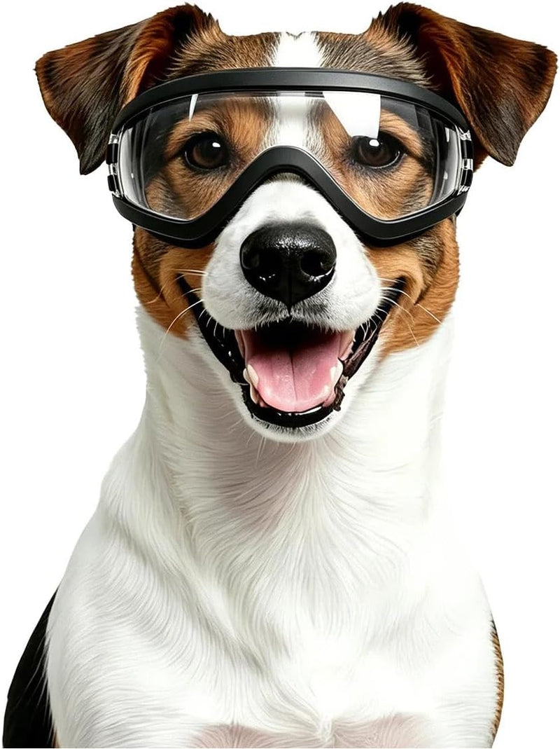 Dog Goggles Medium Breed Windproof Anti-Fog Dog Sunglasses Clear View Dog Glasses for Walks/Car Rides/Motorcycle Riding/