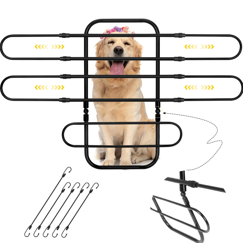 Universal Fit Dog Barrier for SUV,Sedan,Truck,Front/Back Seat,Elastic 5 Ropes&Steel Hooks Firmly Fixed,42.5