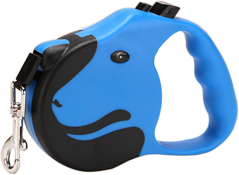 Retractable Dog Leashe, 16 Feet Blue Automatic Dog Walking Rope with Switch and Non-Slip Handle for Walk a Dog
