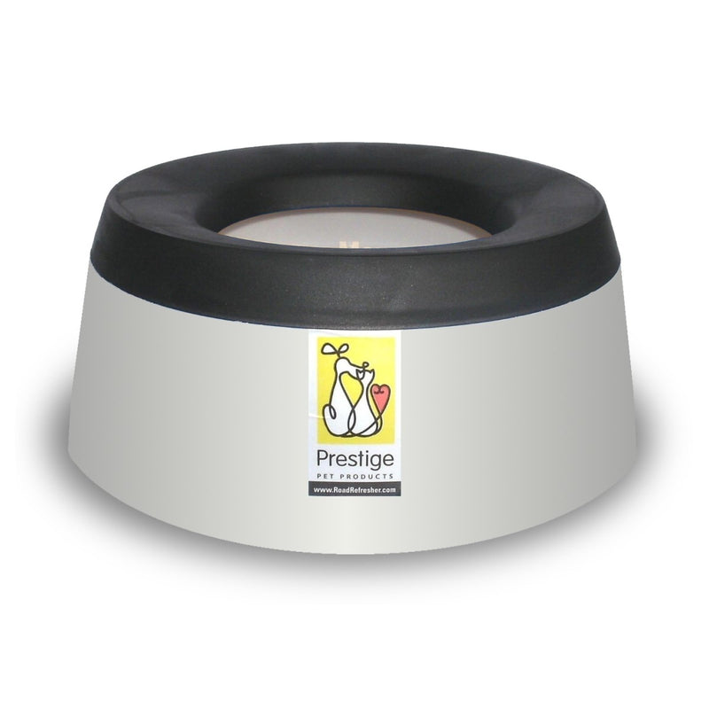 Prestige Pets Road Refresher™️ - Cat and Dog Water Bowl Dispenser - No Spill Water Bowl for Dogs and Cats - Travel Cat Bowl or Dog Bowl - Grey - Large