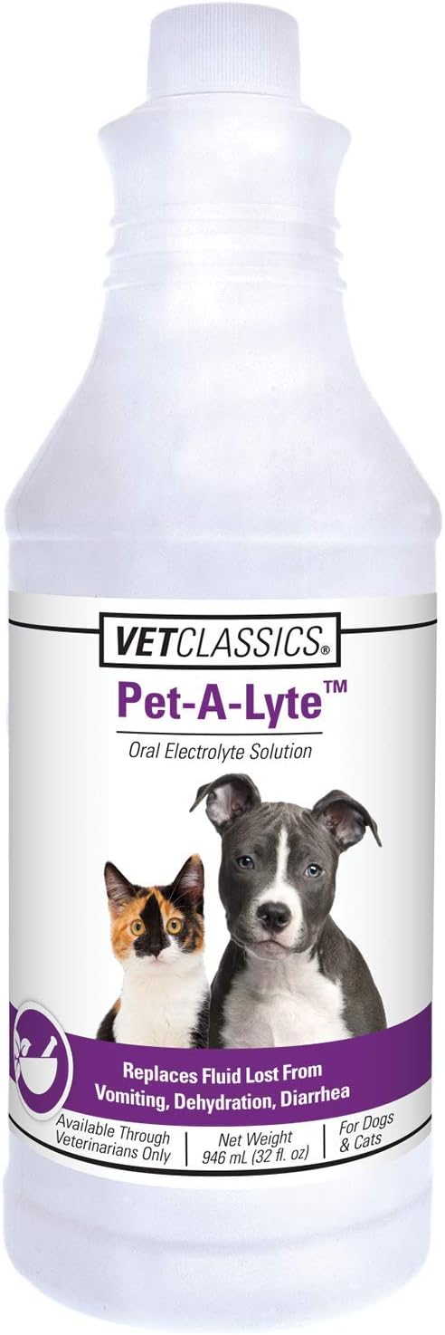 Vet Classics Pet-A-Lyte Oral Electrolyte Solution for Dogs & Cats - 32 Oz