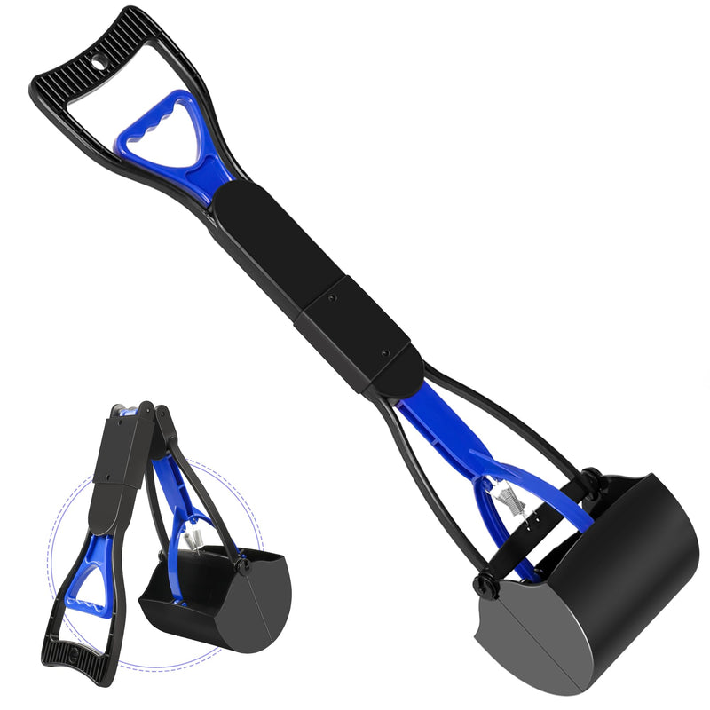 UPSKY Pooper Scooper for Large Small Dogs, Folding Dog Poop Scooper, Sturdy Spring and Premium Materials,Easy to Use for Grass, Dirt, Gravel Pick Up Shovel