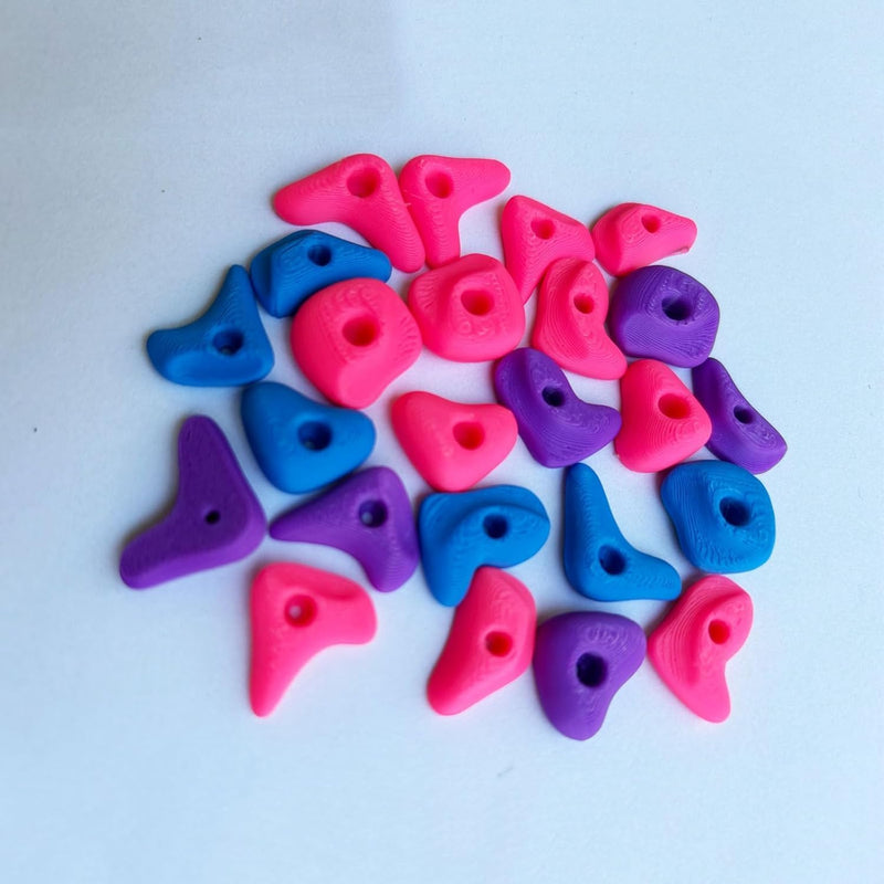 24Pcs Rock Climbing Holds for Bearded Dragons,Reptiles Toy Rock Wall Holds,6 Multi-Size Climbing Rock Wall Grips for Bea