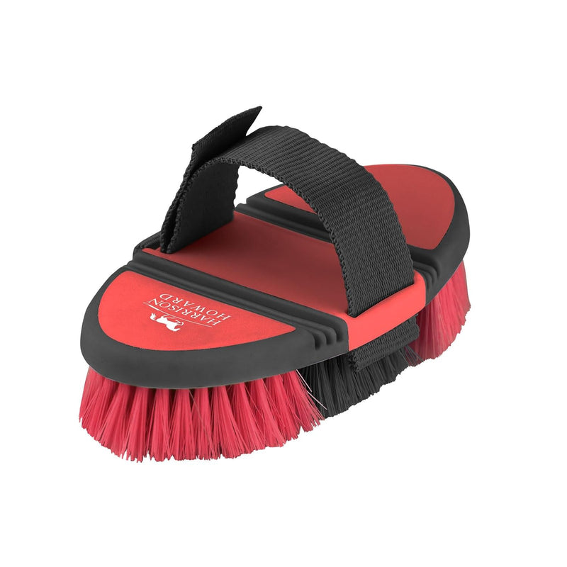 Harrison Howard Flexible Finish Horse Grooming Brush, Bendable Brush