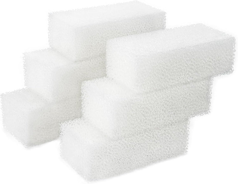 AQUANEAT 6-Pack Replacement Filter Sponge Pads, Aquarium Foam Insert Compatible with AquaClear 50, Fish Tank Filter Medi
