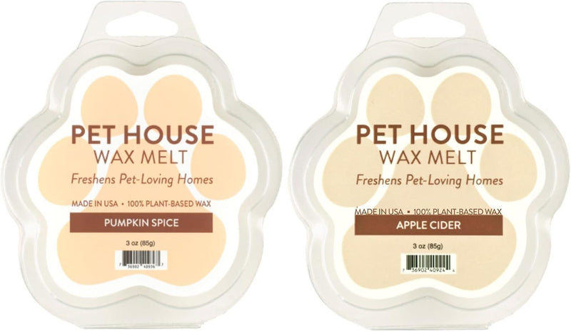 Apple Cider & Pumpkin Spice Wax Melts for Warmer Plant-Based Wax, Pet House