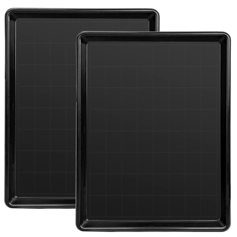 Confote 2 Piece 32inch Replacement Pan for Dog Crate - Plastic Bottom Pan, Multi-Purpose Boot Mat, Indoor/Outdoor Waterproof Shoe Tray, Floor Protection, Dog and Cat Food Bowls