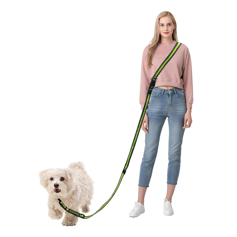 Ajvvf Hands-Free Dog Leash, Waist Leash for Dog Walking Hiking Running, 6.07-8.2ft Long Waist, Suitable for Puppy Medium and Large Dogs(Blue)