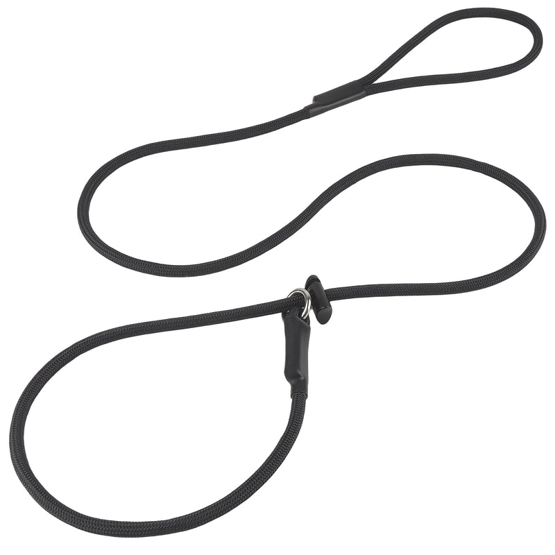 Slip Lead Dog Leash – Strong Nylon Training Rope with Spring-Loaded Adjustable Stopper – 5/16