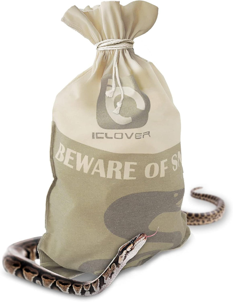 IC ICLOVER Snake Reptile Bag with Drawstring, Rattlesnake Bag for Transport