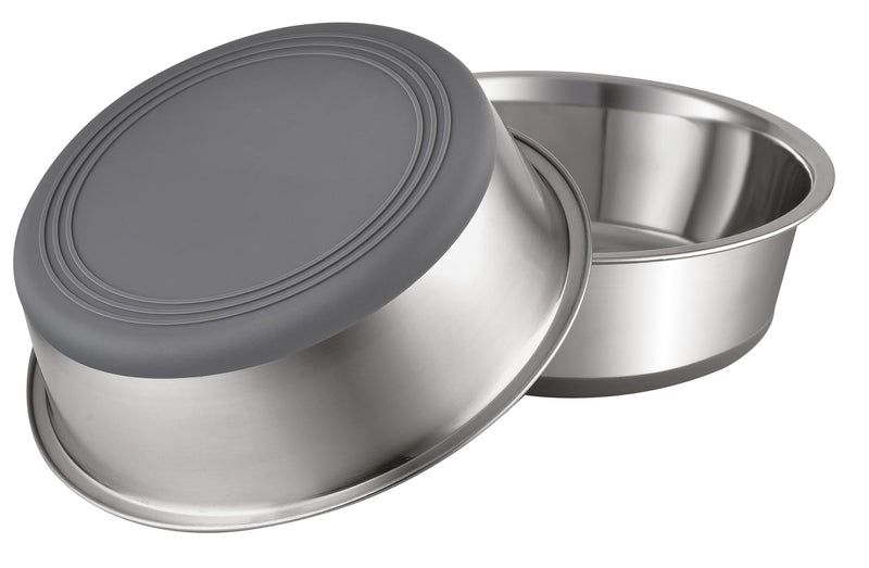 PEGGY11 Nonslip Stainless Steel Dog Cat Bowls, 2 US Cup, 2 Count