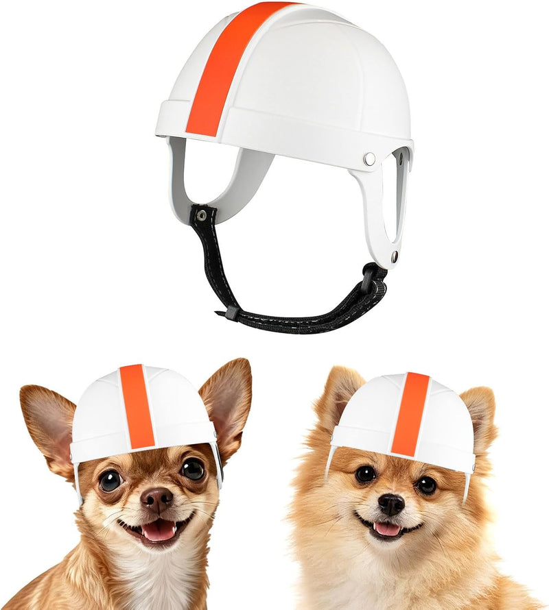 NAMSAN Dog Helmet for Small Dogs Cats, XS Pet Helmets Outdoors Cycling Riding, Head Protection Dog Helmets with Ear Hole