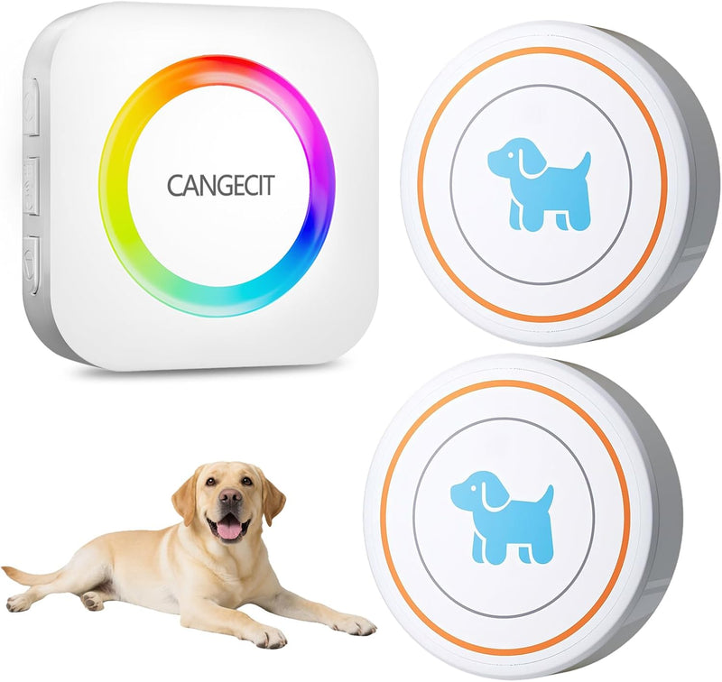 Dog Door Bell for Potty Training to Go Outside, Wireless Doggie Doorbell for Dogs, Puppy Training Bell with Touch Button
