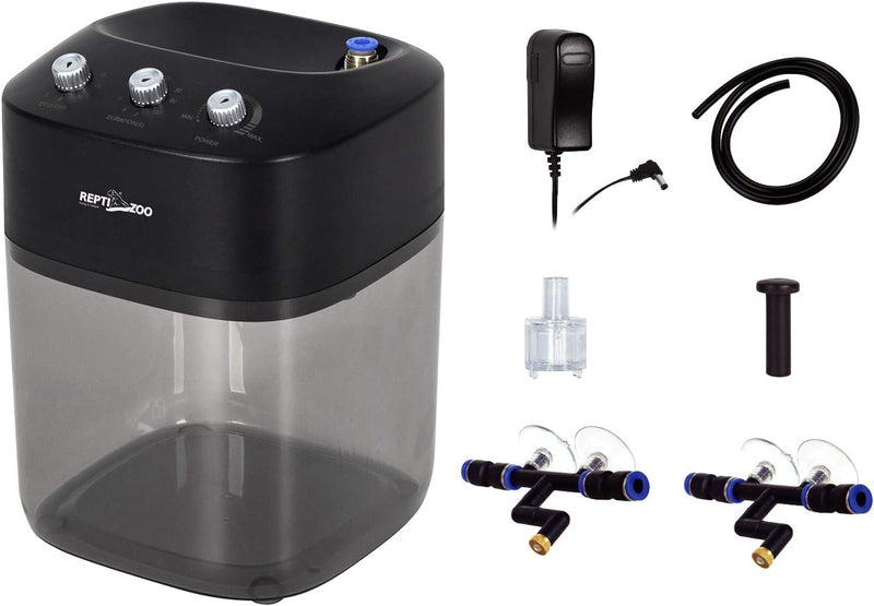 REPTI ZOO 2.2L Solo Adjustable Starter Mister for Reptile Terrariums Humidifier High Pressure Silent Pump Machine Mistin