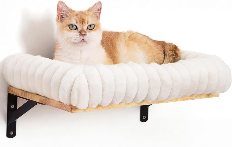 FUKUMARU Cat Wall Shelves, 17 x 10 Inch, Soft Cushion