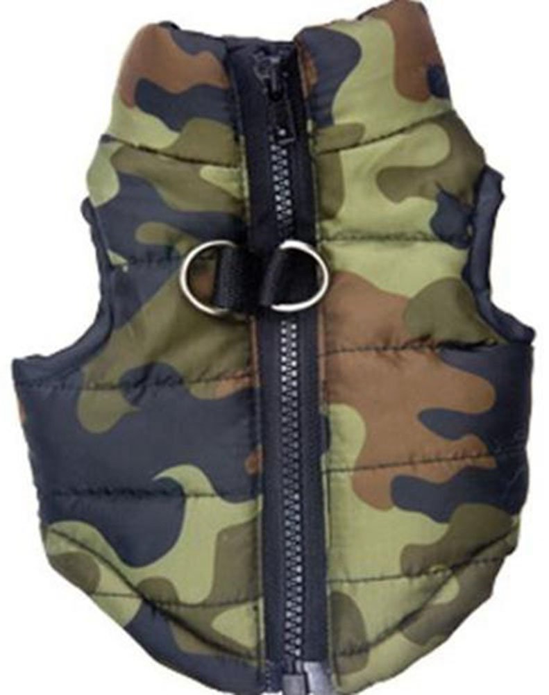 MaruPet Winter Waterproof Windproof Dog Vest Coat - Warm Jacket for Small Dogs - Camouflage XS