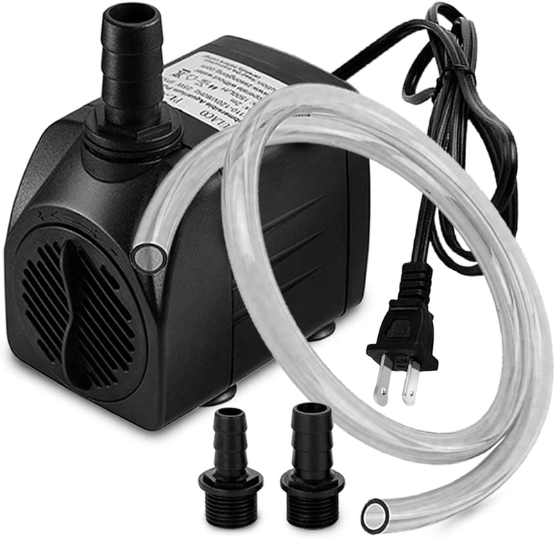 PULACO 400GPH Submersible Pump with 5 ft Tubing
