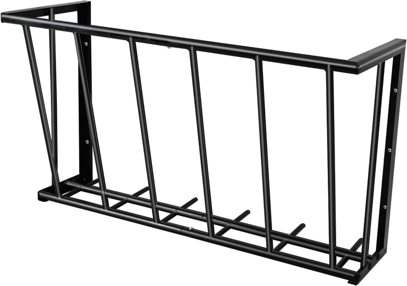 Hay Feeder Wall Mount for Goats, 27-Inch Long Metal Hay Rack for Horses