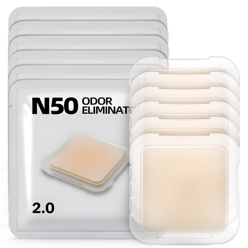 6 Packs Smelling Fresh with N50-2.0 Odor Eliminator Exclusive for Pura Max Automatic Self-Cleaning Cat Litter Box - Cat Toilet Odor Control, Deodorant Aromatherapy Paste (Old/New Packaging Randomly)