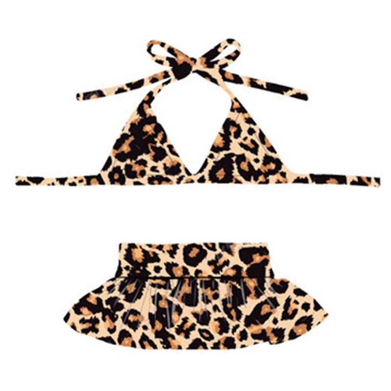 Dog Bikini Swimsuit Summer Puppy Bathing Dress Beach Clothes Cat Costume for Puppy Dog Cat (XL, Brown Leopard)
