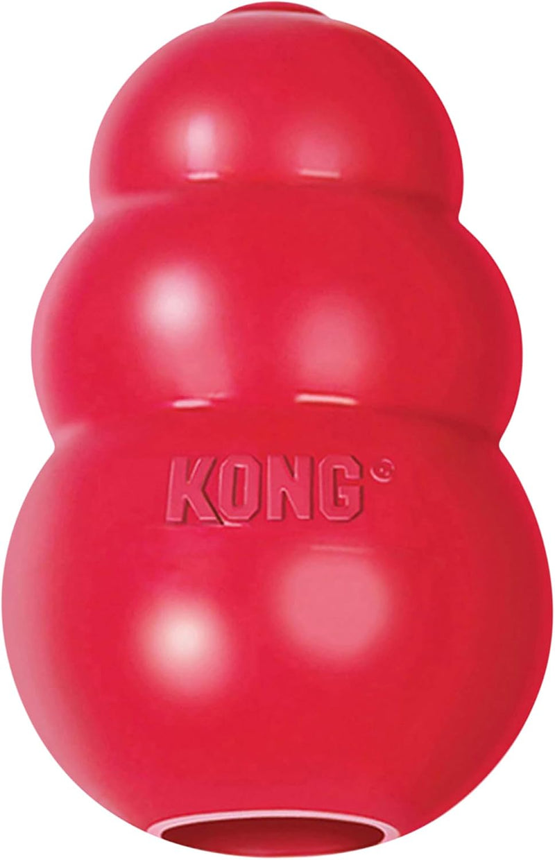 KONG Classic Stuffable Dog Toy - Fetch & Chew Toy for Dogs - Treat-Filling Capabilities & Erratic Bounce for Extended Play Time - Durable Natural Rubber Material - for Large Dogs