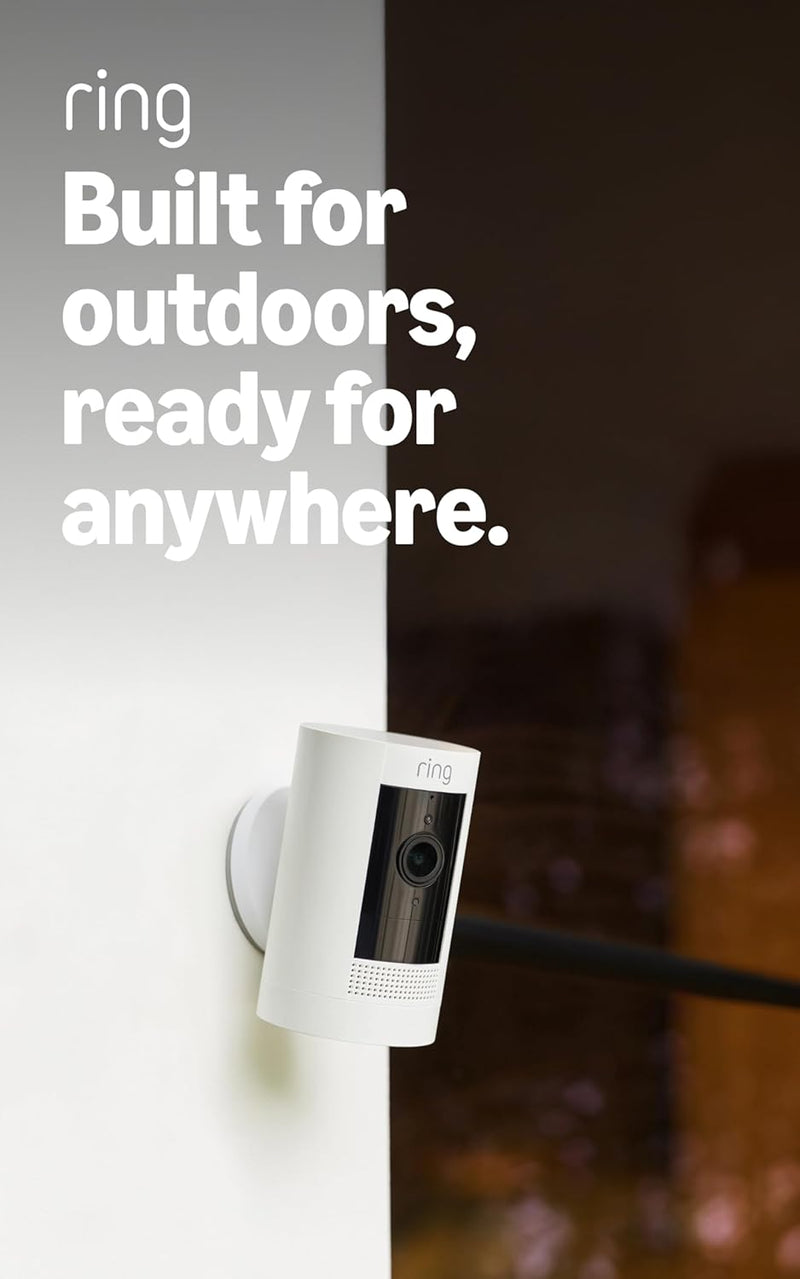 Ring Outdoor Cam (Stick Up Cam), Weather-Resistant Home or Business HD Security Camera, Live View, Color Night Vision, T