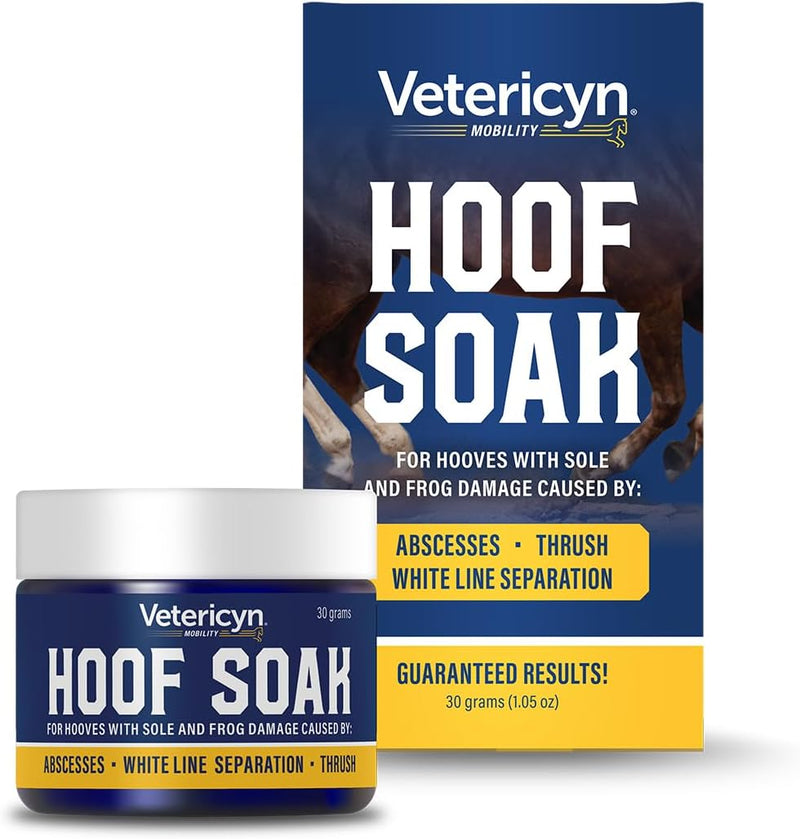 Vetericyn Hoof Soak for Hooves with Sole and Frog Damage Caused by Abscesses, White Line Separation, and Thrush. Works w