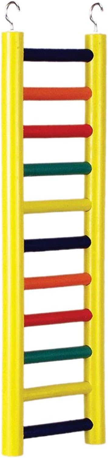 Prevue Pet Products 11-Rung Wood Bird Ladder Foot Exercise Beak Use