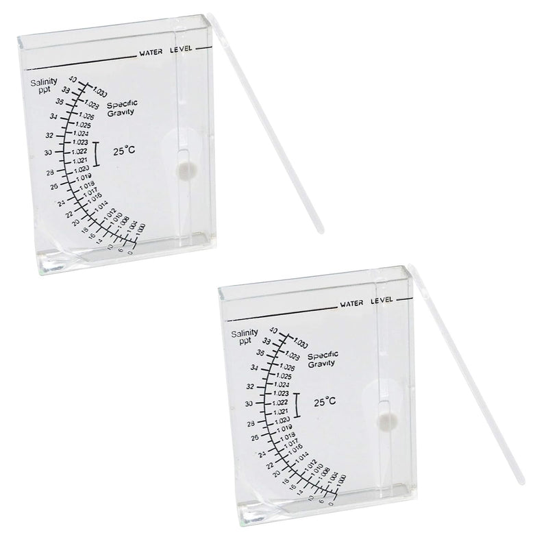 MY MIRONEY 2-Pack Salinity Tester Clear Sea Hydrometer