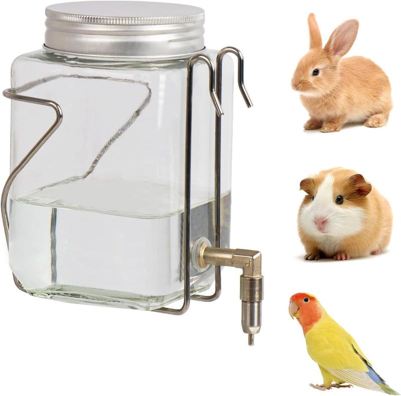 Guinea Pig Watter Bottle, Rabbit Non drip Water Dispenser, Suitable for Totoro, Birds, Hamsters, Guinea Pigs, and Other