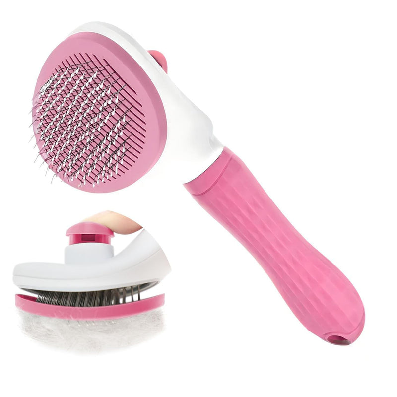 Cat Brushes for Indoor Cats, Soft Silicone Self Cleaning Pet Grooming Brush