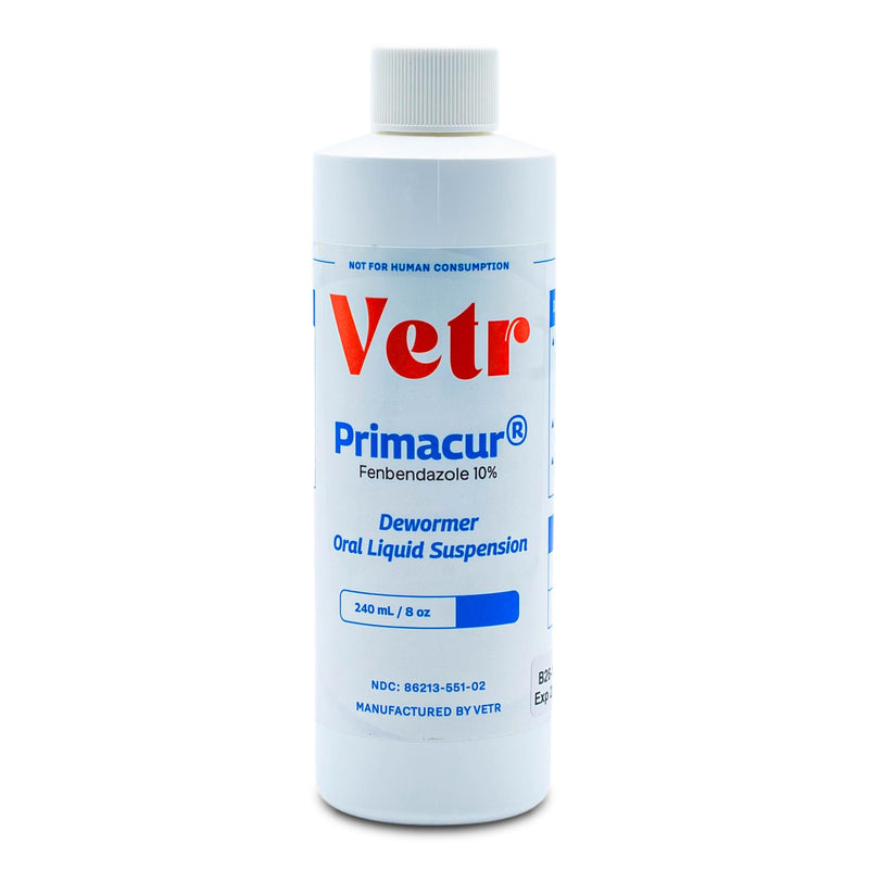 Vetr Primacur Broad-Spectrum Oral Suspension Support Formula 10% Oral Suspension for Dogs and Cats - 240ML/8.1oz - Peanut Butter Flavor