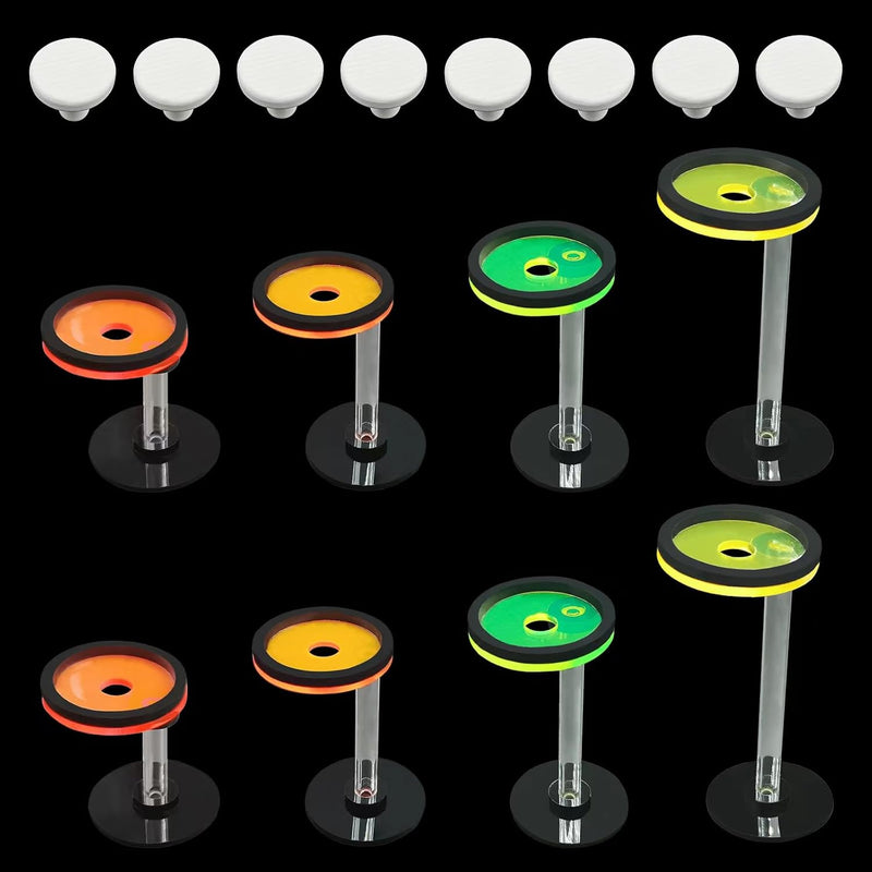 Live Coral Reef frag Rack,frag Plugs Holder for Coral,Fluorescent Acrylic Coral frag Bracket,This Set Contains 8 columna
