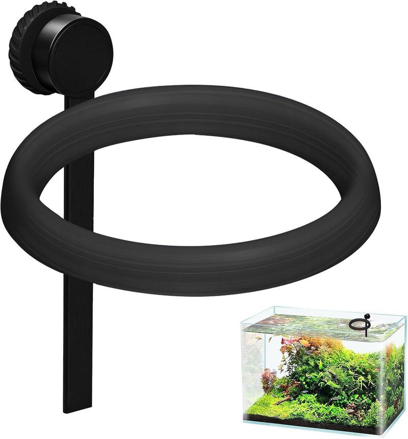 Magnetic Fish Feeding Ring, Automatic Turtle Feeder for Aquarium Floating Aquarium Feeder Self-Adjusting to Water Level,