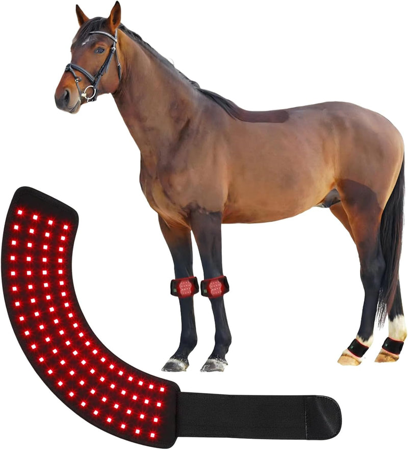 Red Light Therapy for Horses Hoof, Portable Wearable Pets Red Light Phototherapy Wraps, for Equine Hoof & Hock Pain Reli