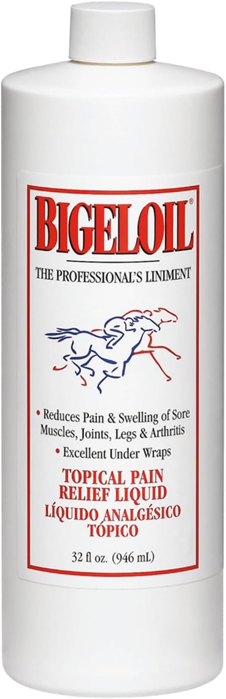 Absorbine Bigeloil Liniment, 32oz, Topical Pain Relief Liquid