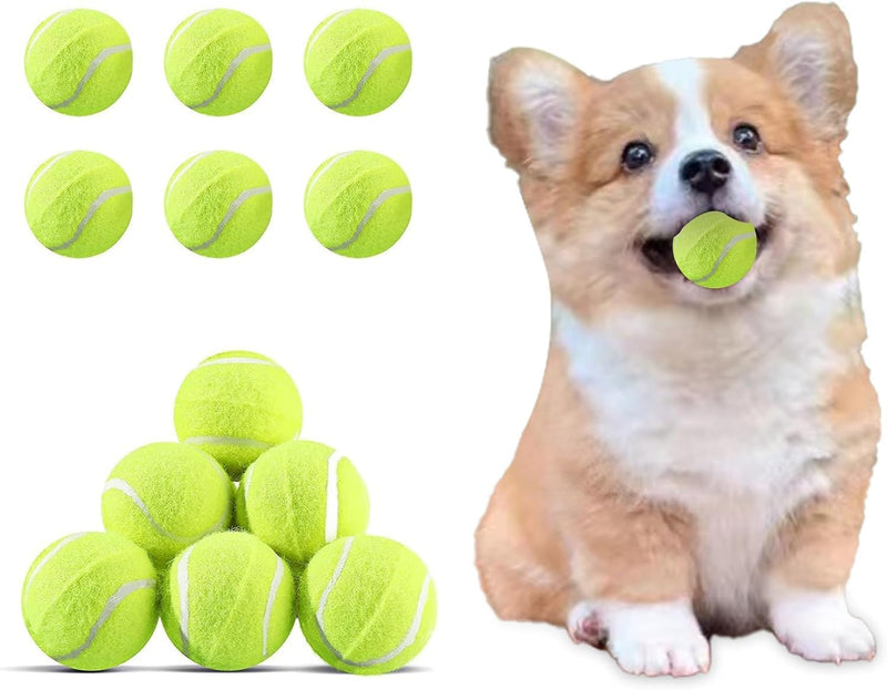 MEKAPLE Mini Tennis Ball 12 Pack for Pet Playing Fecth, 2 inch Dog Training Tennis Balls for Small Size Dogs, Interactive Dogs Playing Balls Fits 2 Inch Automatic Dog Ball Launcher